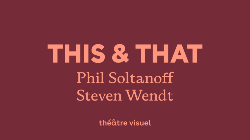 THIS & THAT —Phil Soltanoff / Steven Wendt